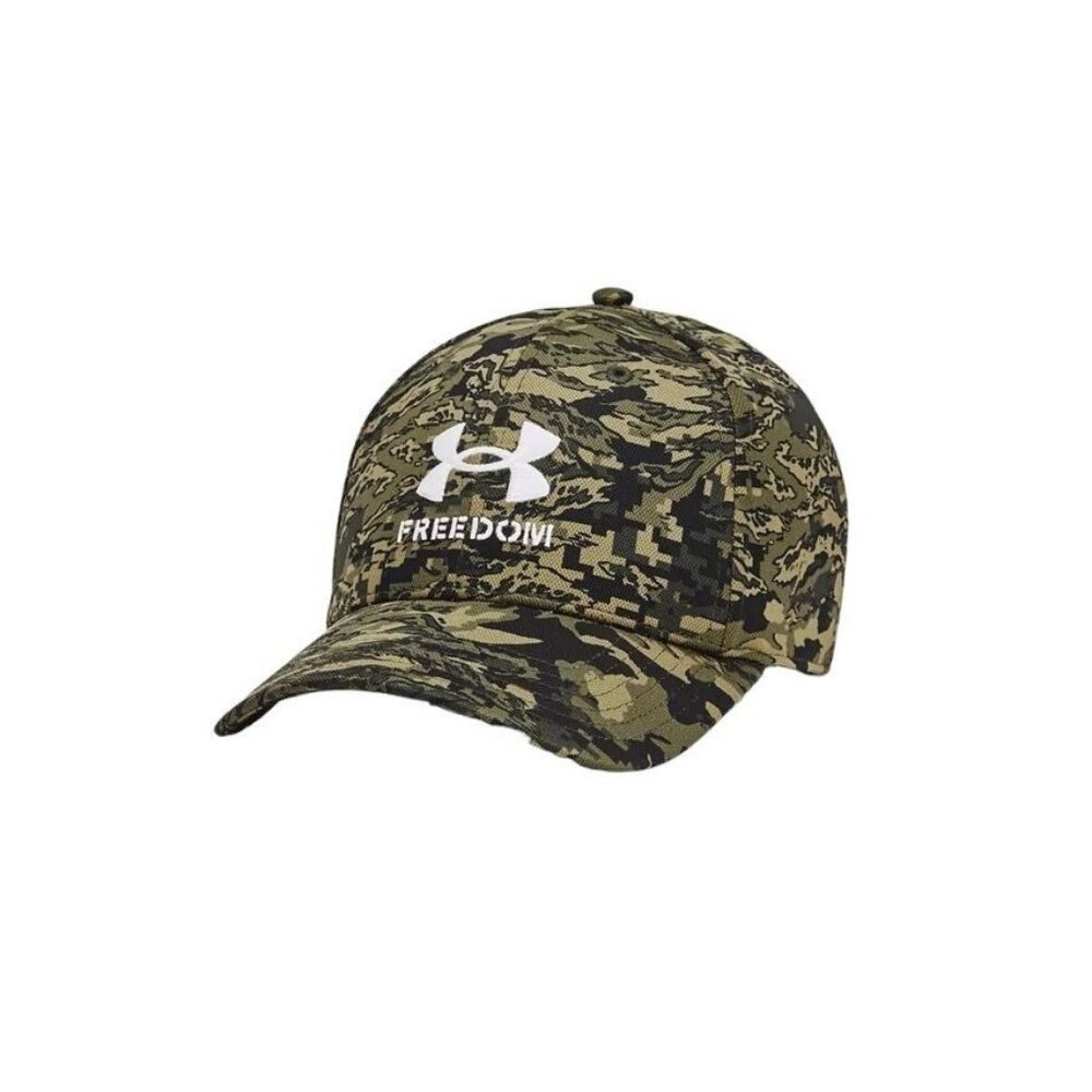 Under Armour UA Freedom‎ Hat Men L/XL CAMO Baseball Golf Cap Flex Fit Stretch